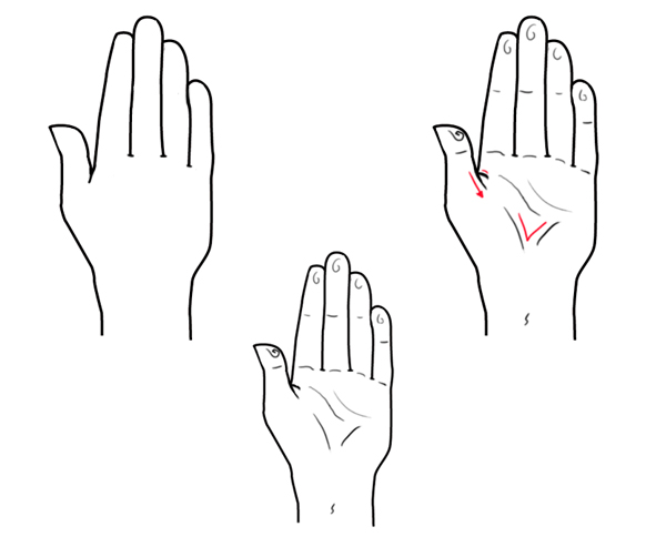 600x493 Quick Tip How To Draw A Hand Based On Geometric Shapes