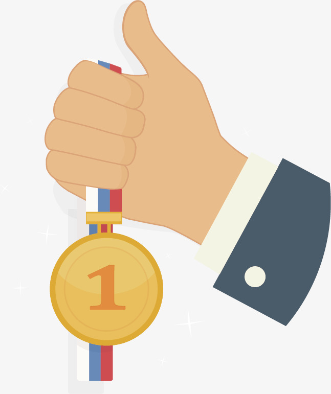 647x771 Vector Hand Holding A Medal, Hand Vector, Medals, Honor Png And