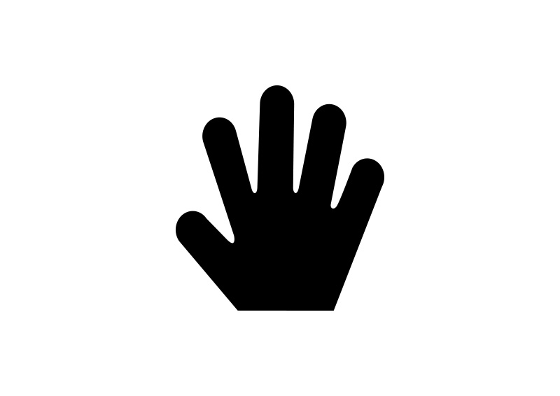 800x566 Hand Vector Icon