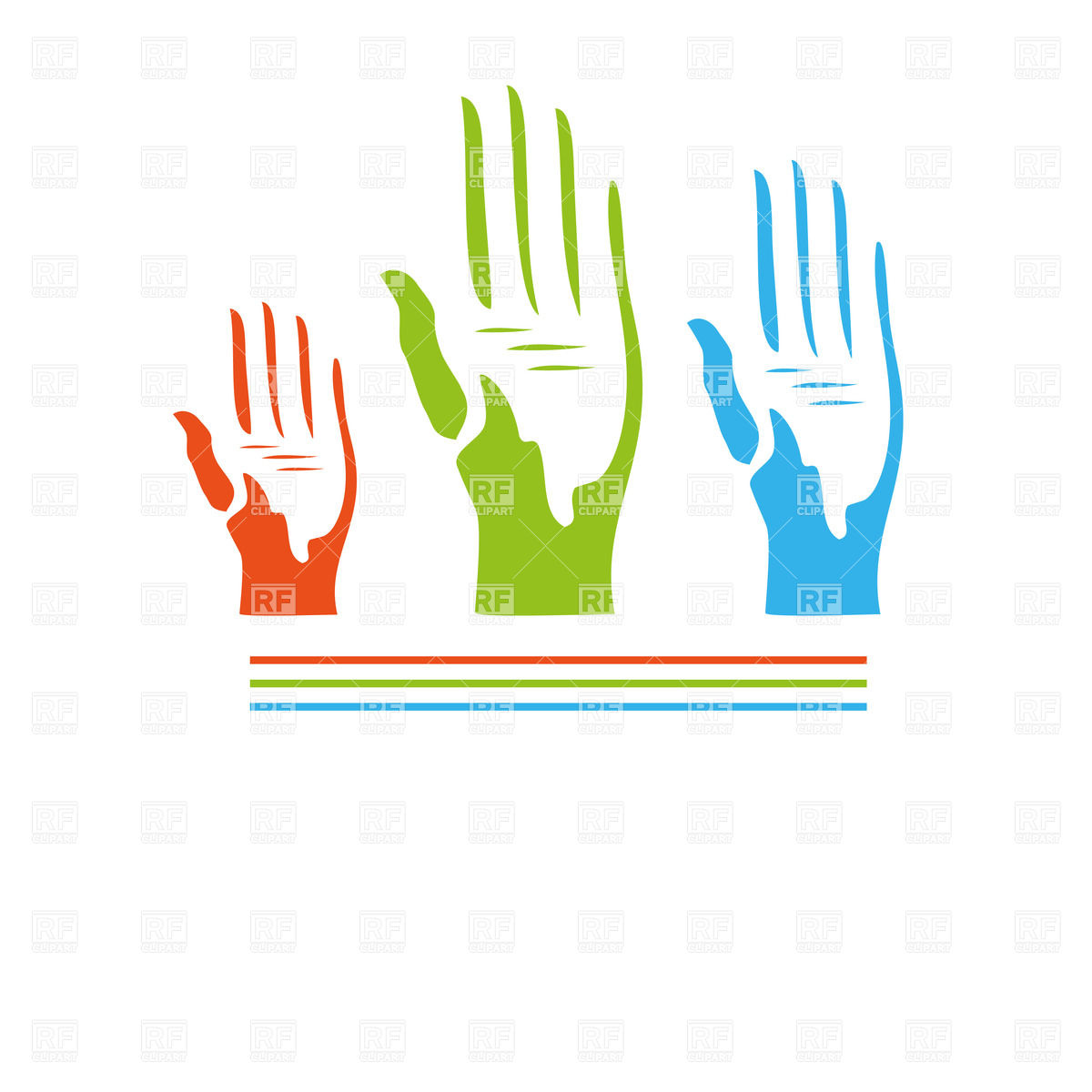 1200x1200 Silhouette Of Symbolic Voting Hand Vector Image Vector Artwork