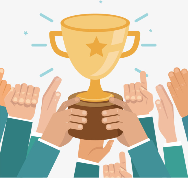 650x617 Vector Hand Holding A Trophy, Hand Vector, Trophy Vector, Free Png