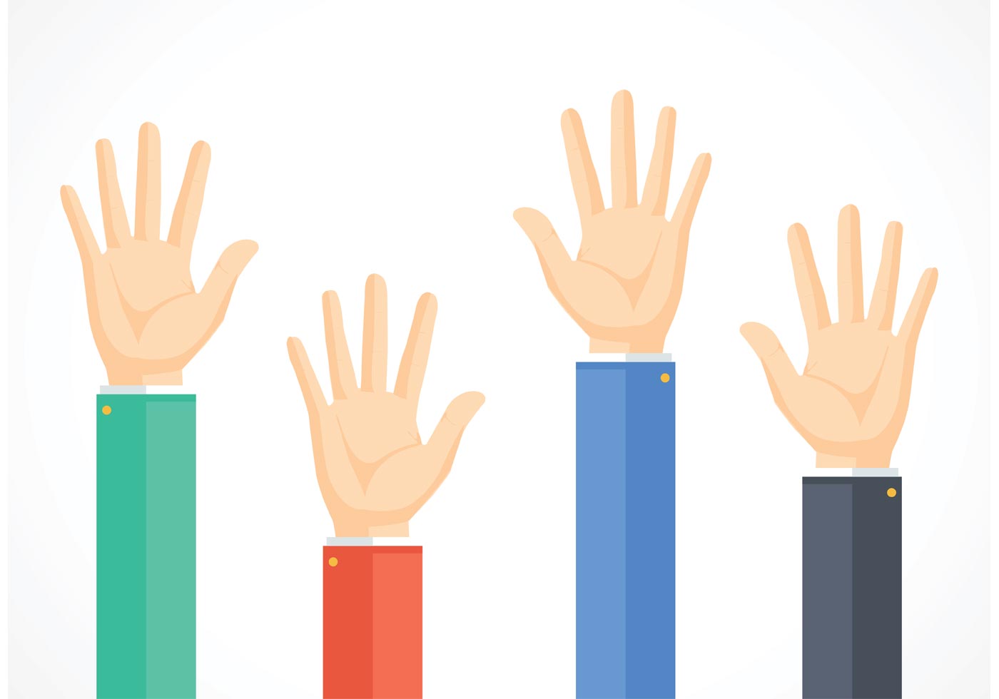 1400x980 Free Business Hands Reaching Vector