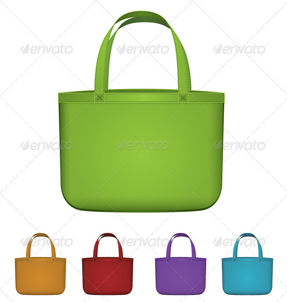 590x621 Green Reusable Bag Vector By Zebra Finch Graphicriver