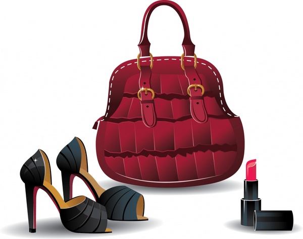 600x474 Ladies Shoes And Handbags Vector Free Vector In Encapsulated