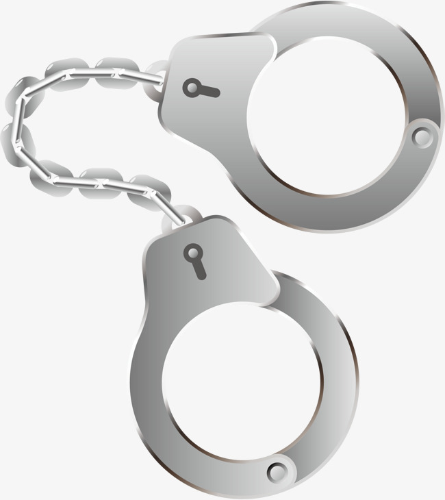 650x730 Handcuffs Png Vector Elements, Handcuffs Vector, Metal, Iron Chain