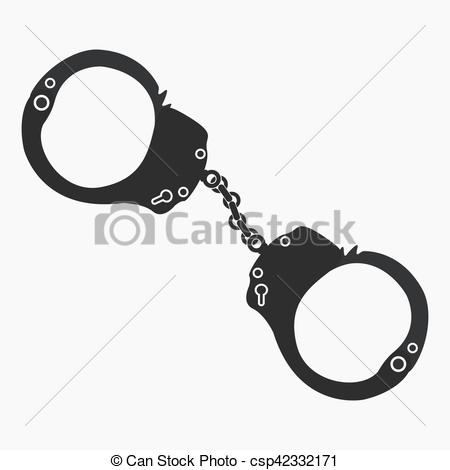 450x470 Handcuffs Icon Crime And Law Concept