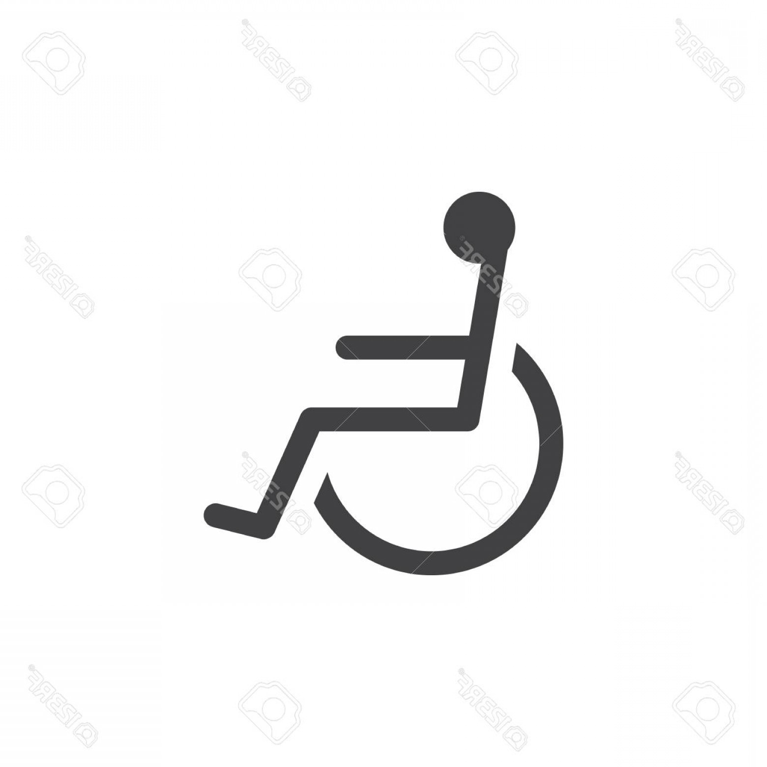 1560x1560 Photostock Vector Handicap Symbol Icon Vector Wheelchair Solid