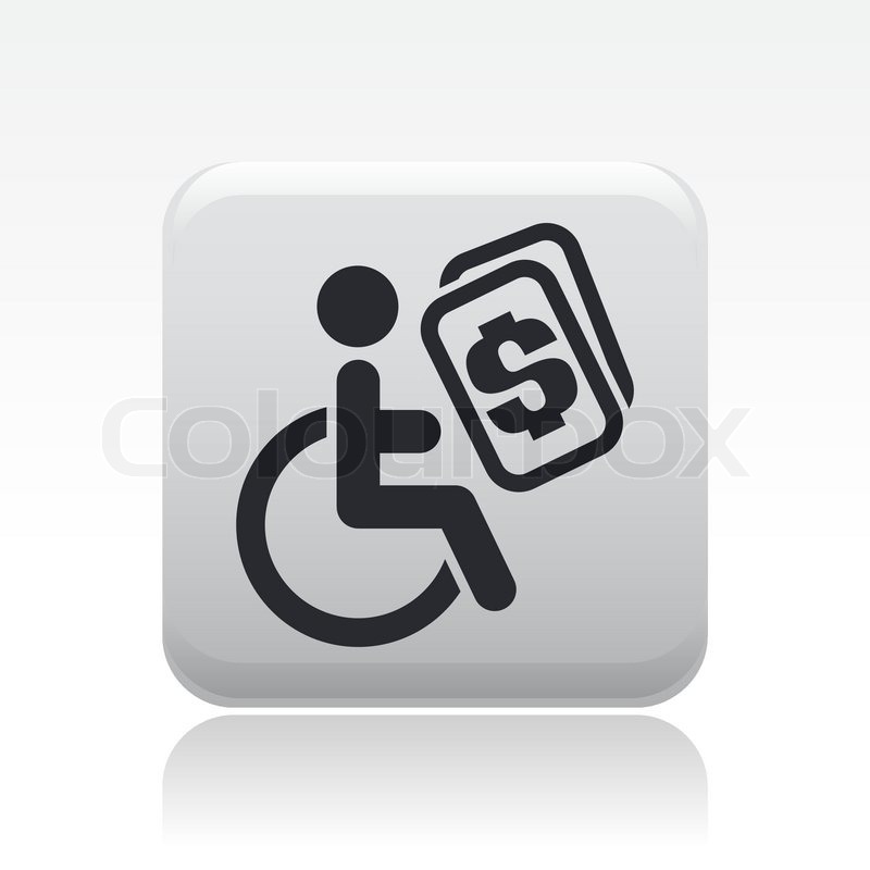 800x800 Vector Illustration Of Single Handicap Icon Stock Vector Colourbox