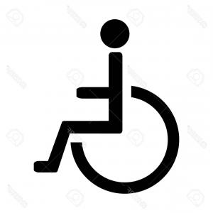 300x300 Disabled Person Handicap Icon Wheelchair Symbol Shopatcloth