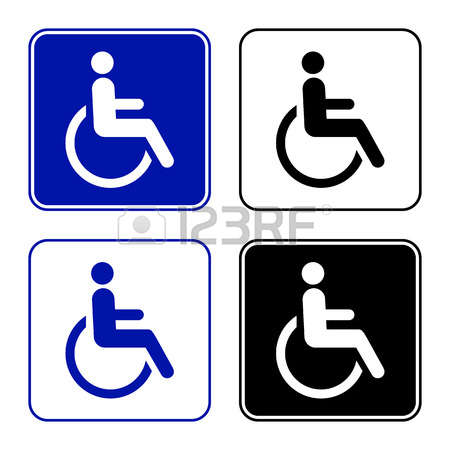 450x450 Handicap Parking Sign Vector 26 323 Disabled Stock Illustrations