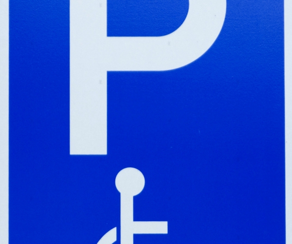 600x500 Corner A Better Way To Make Handicap Parking Bollard Signs To