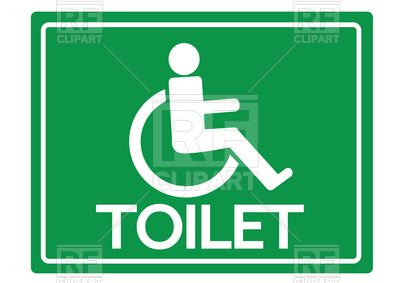 400x283 Icon Of Toilet For Disabled Person, Logo For Restroom With