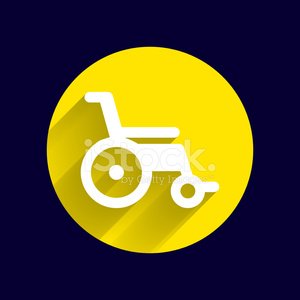 300x300 Disabled Icon Sign Vector Wheelchair Handicap Symbol Premium