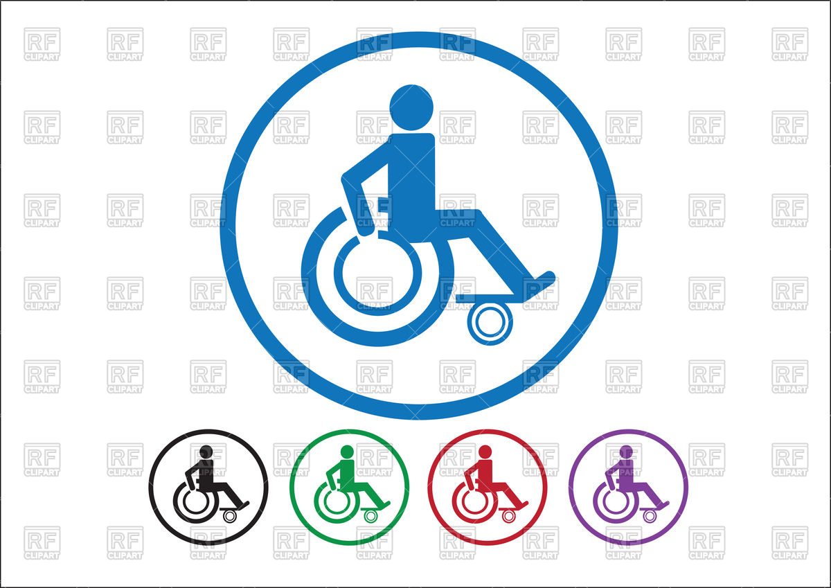 1200x849 Wheelchair Sign Or Handicap Icon Vector Image Vector Artwork Of
