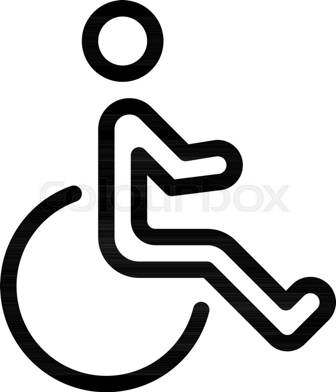 686x800 Disabled Or Handicap Symbol Stock Vector Colourbox
