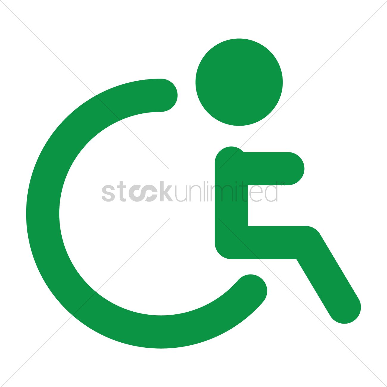 1300x1300 Handicap Vector Image