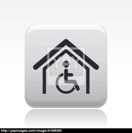 511x512 Vector Illustration Of Single Handicap House Icon Vector