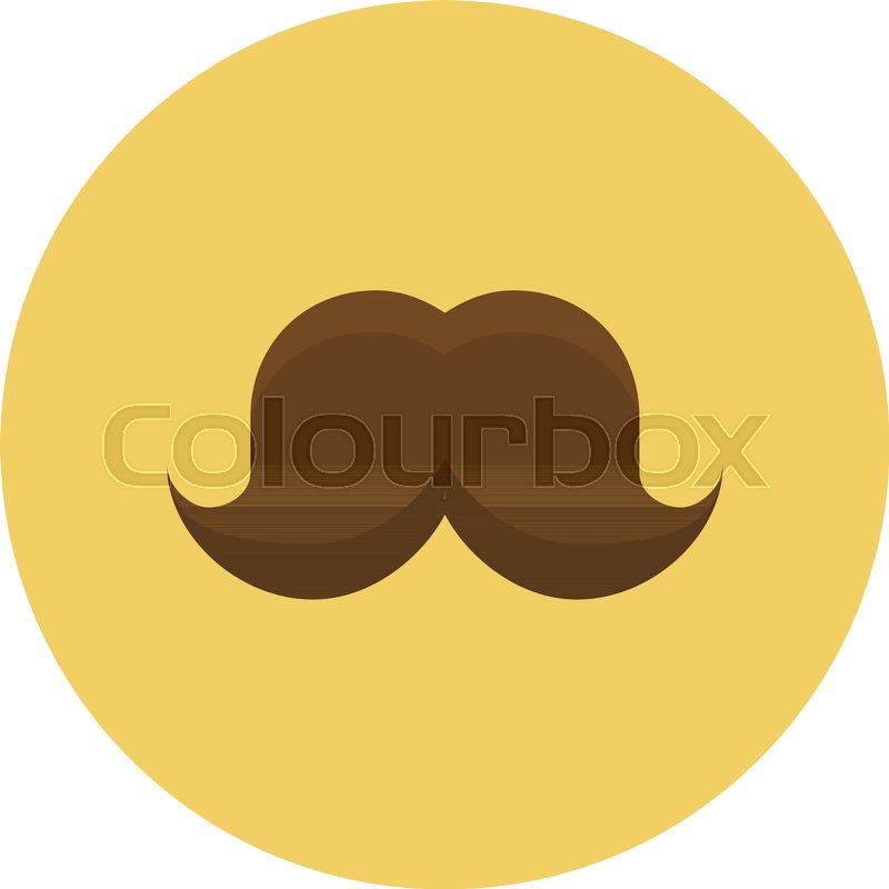 800x800 Handlebar Mustache Style Stock Vector Colourbox