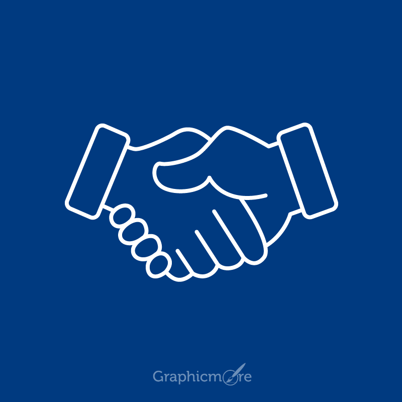 800x800 Handshake Icon Design Free Vector File Download By Graphicmore