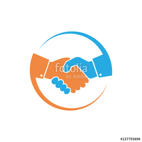 500x500 Handshake Icon. Vector Illustration. Stock Image And Royalty Free