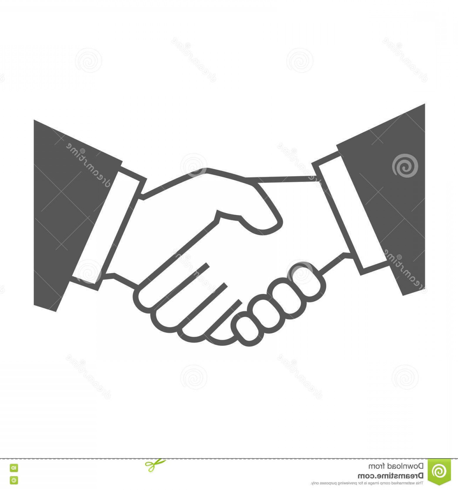 1560x1668 Stock Illustration Gray Handshake Icon White Background Vector