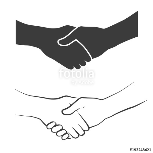 500x500 Handshake Vector Icons Stock Image And Royalty Free Vector Files