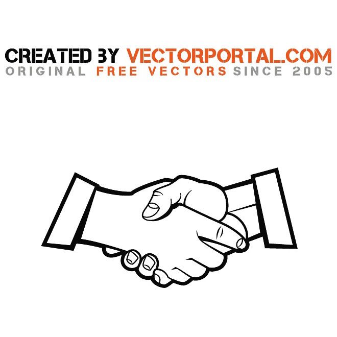 660x660 Handshake Vector Illustration. Various Vectors