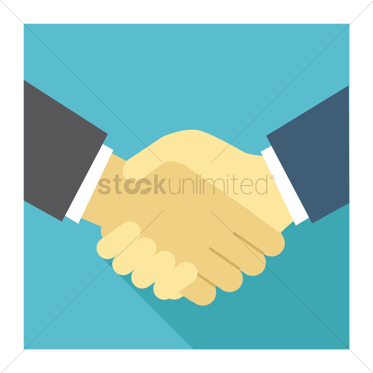 1300x1300 Free A Handshake Vector Image