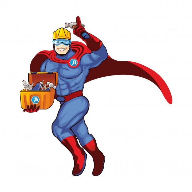 626x626 Super Handyman Vector Premium Download