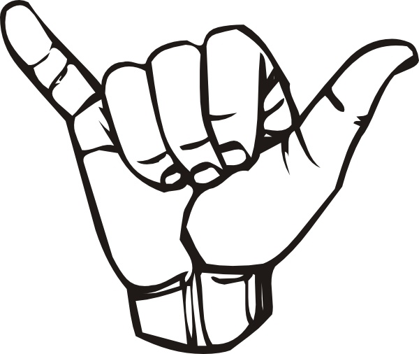 600x506 Sign Language Y Hang Loose Clip Art Free Vector In Open Office