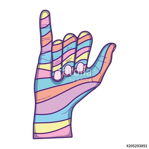 500x500 Fashion Hand With Hang Loose Sign Stock Image And Royalty Free