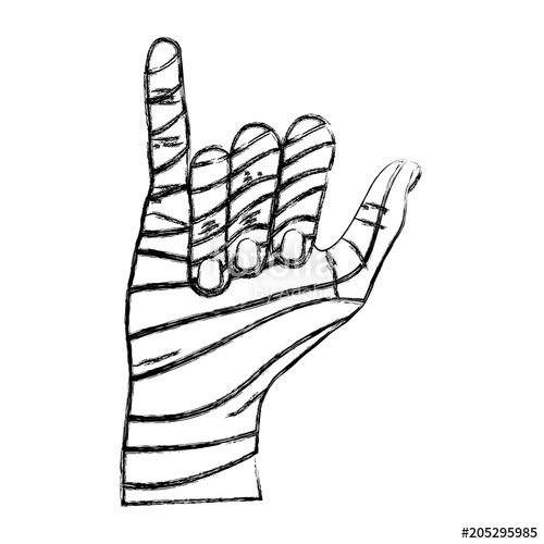 500x500 Grunge Fashion Hand With Hang Loose Sign Stock Image And Royalty