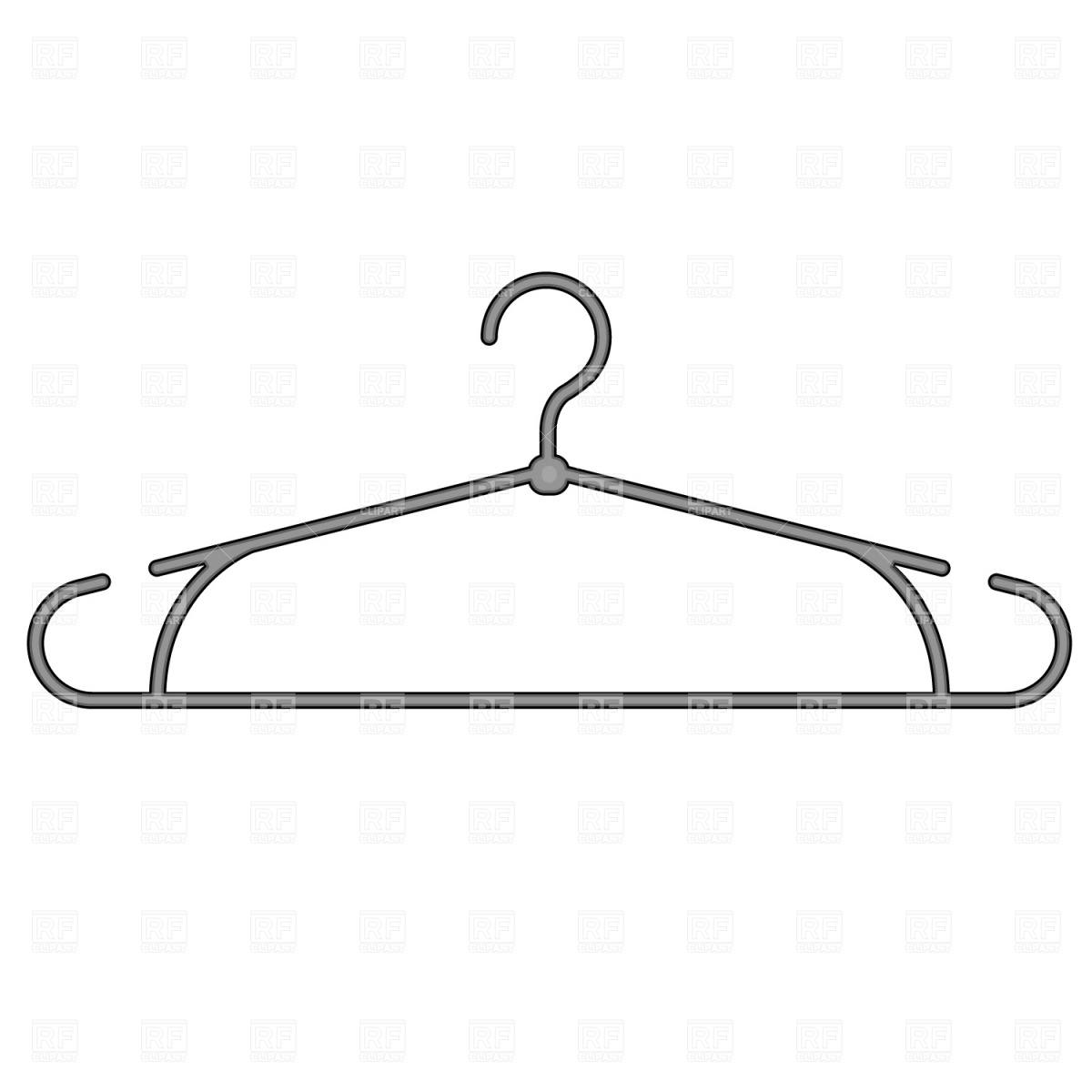 1200x1200 Slim Clothes Hanger Vector Image Vector Artwork Of Beauty
