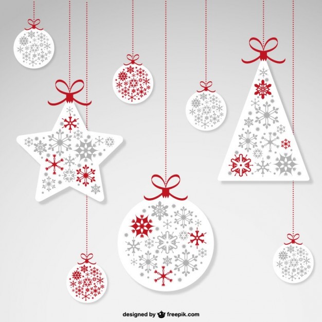 626x626 Christmas Hanging Ornaments Vector Free Vector Download In .ai