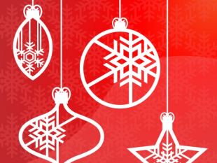 310x233 Christmas Hanging Ornaments Vector Free Vectors Ui Download