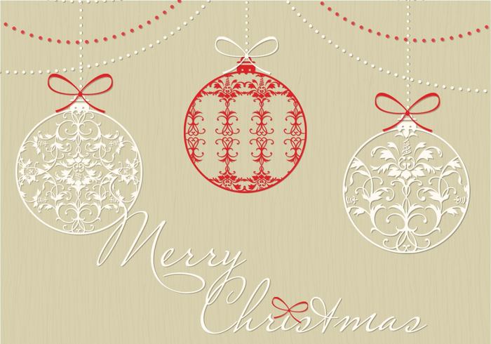 700x490 Free Christmas Ornament Vector Art