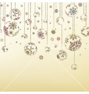 380x400 Hanging Christmas Ornaments Vector