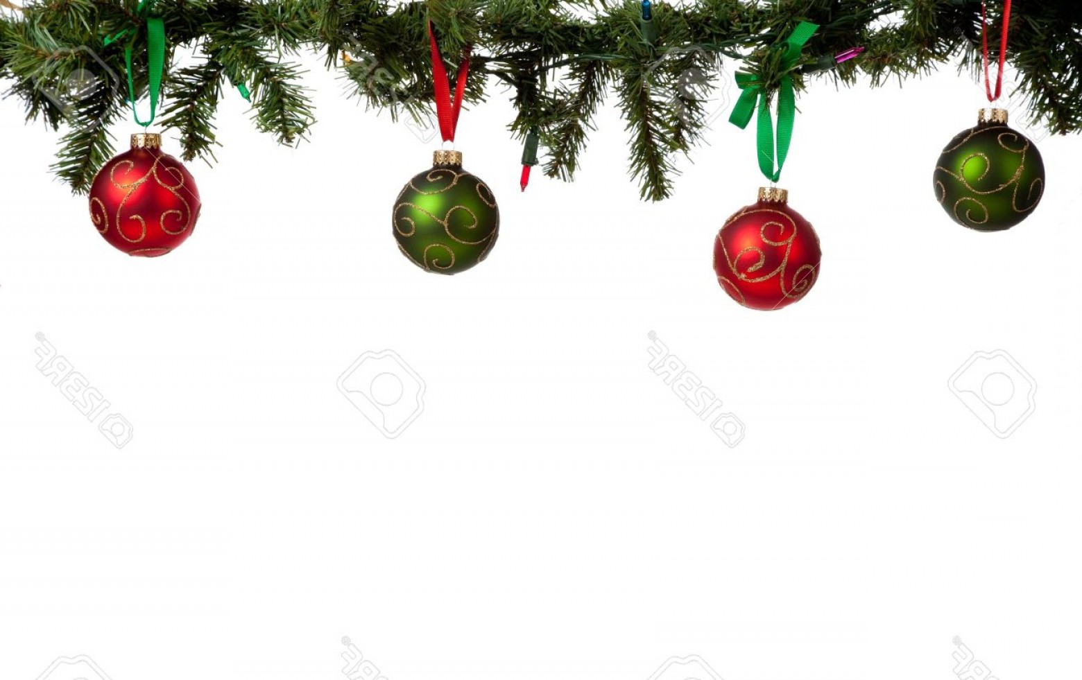 1560x981 Photoa Christmas Ornament Border With Red And Green Glittered