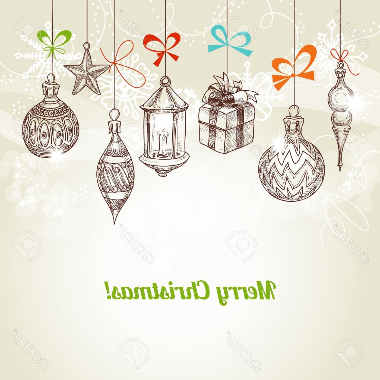 1560x1560 Photoretro Christmas And New Year Card Hanging Traditional