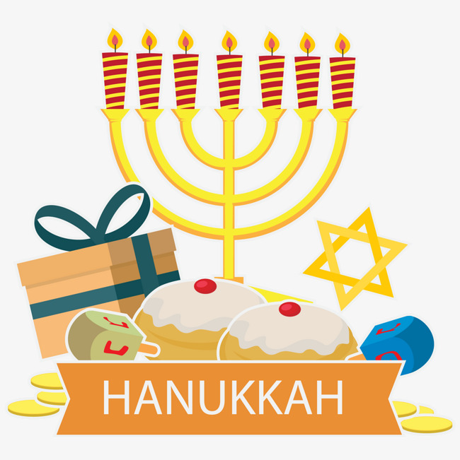 650x651 Traditional Hanukkah Vector, Candle, Dessert, Bread Png And Vector