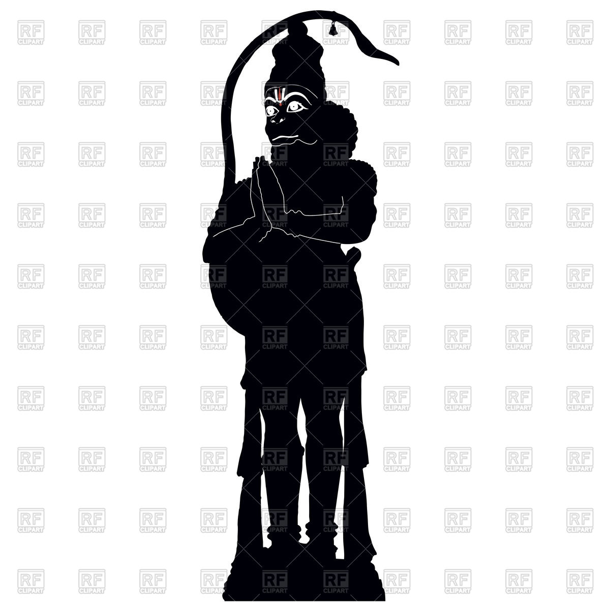 1200x1200 Hindu Monkey God Hanuman Vector Image Vector Artwork Of