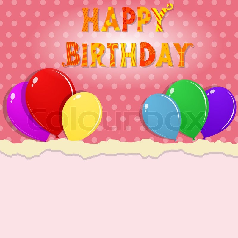 800x800 Happy Birthday Banner Stock Vector Colourbox