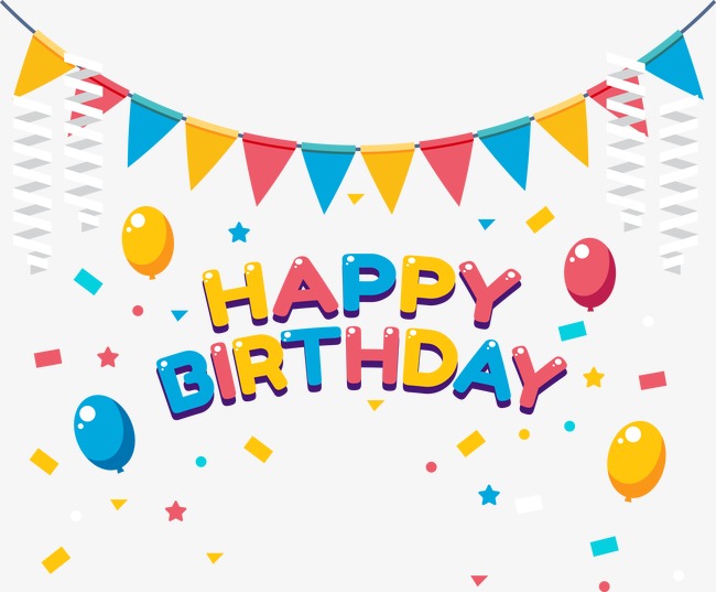 650x537 Birthday Decorative Pattern Vector, Balloon, Happy Birthday