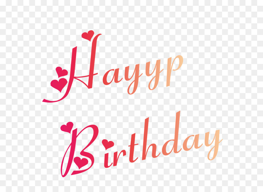 900x660 Red Happy Birthday Vector English Font Png Download