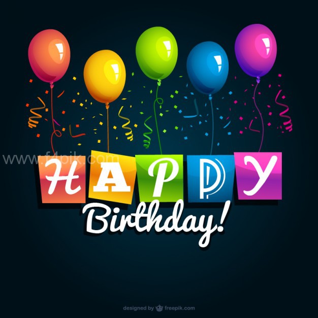 626x626 Vector ] Happy Birthday Vector Background Free Download