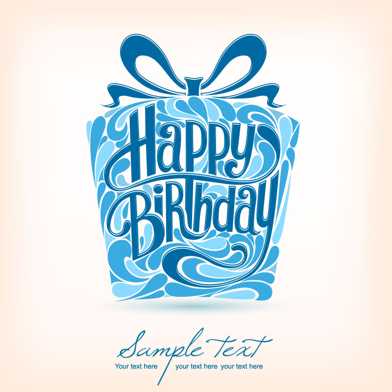 800x800 Gift Design Happy Birthday Vector Free Vector Graphic Download