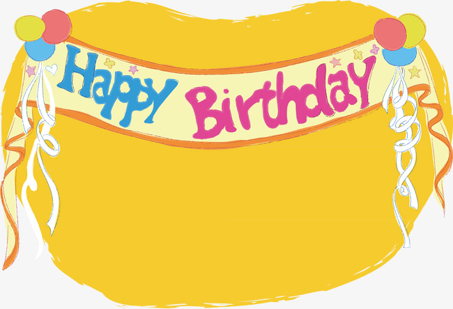 650x444 Happy Birthday Background, Happy Birthday, Vector, Yellow Png And