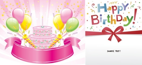 600x276 Happy Birthday Free Vector Download (5,283 Free Vector) For