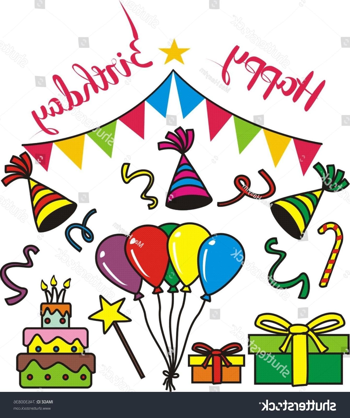 1340x1600 Hd Happy Birthday Australian Style Vector Drawing Free Vector