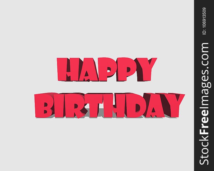 750x600 3d Happy Birthday Vector
